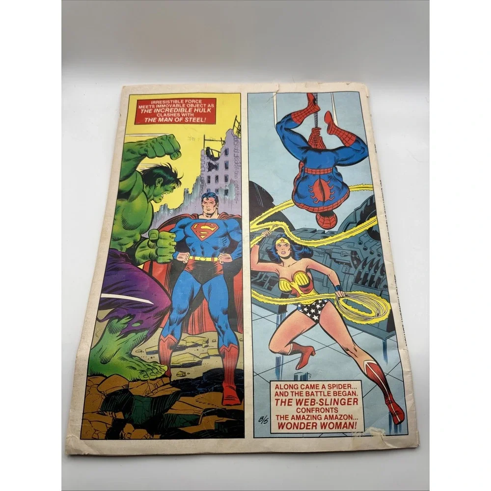 MARVEL TREASURY EDITION #28 SUPERMAN AND SPIDER-MAN 1981 Poor Condition